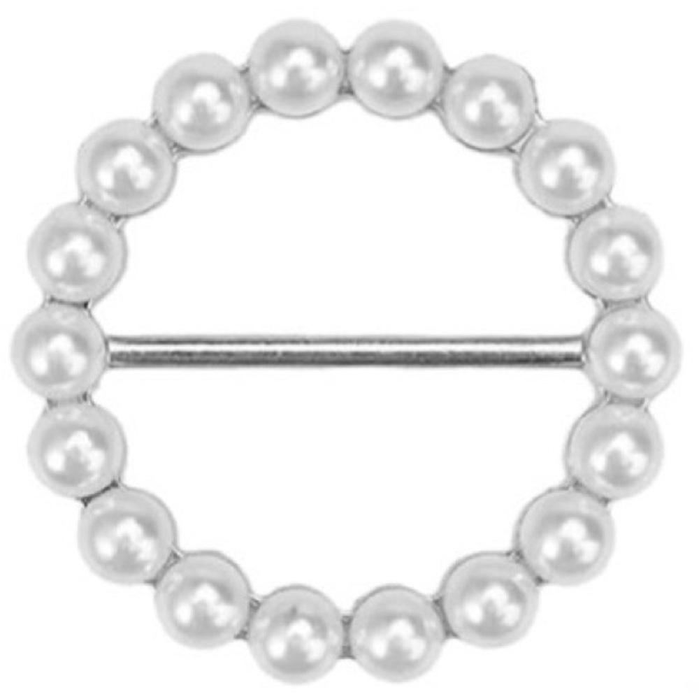 Silver Tone Scarf Ring